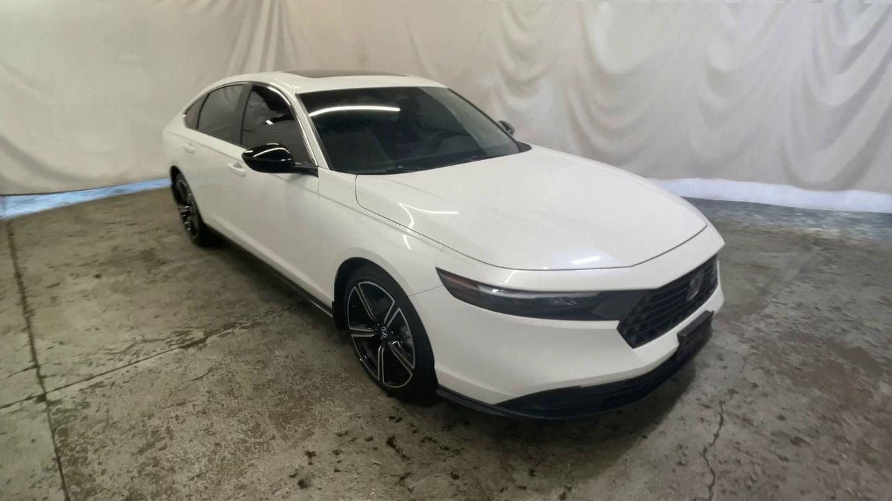 2025 Honda Accord Hybrid Sport - Platinum White Pearl exterior view 2
