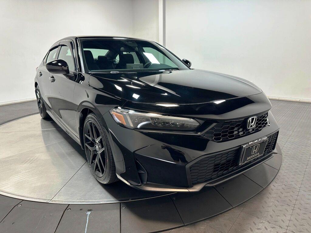 2026 Honda Civic Sedan Sport - Crystal Black Pearl exterior view 2