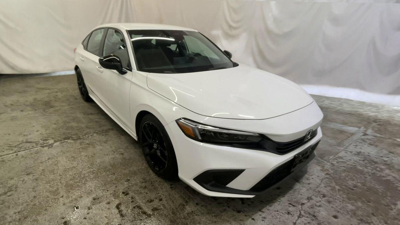 2024 Honda Civic Sedan Sport - Platinum White Pearl exterior view 2