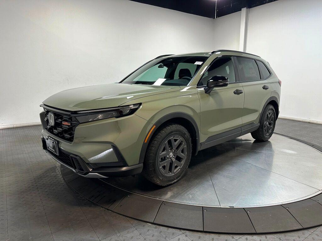 2026 Honda CR-V Hybrid TrailSport - Ash Green Metallic exterior view 1