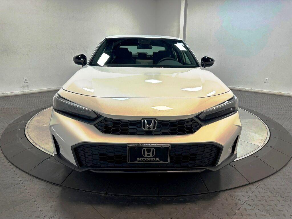 2026 Honda Civic Sedan Sport - Platinum White Pearl exterior view 3