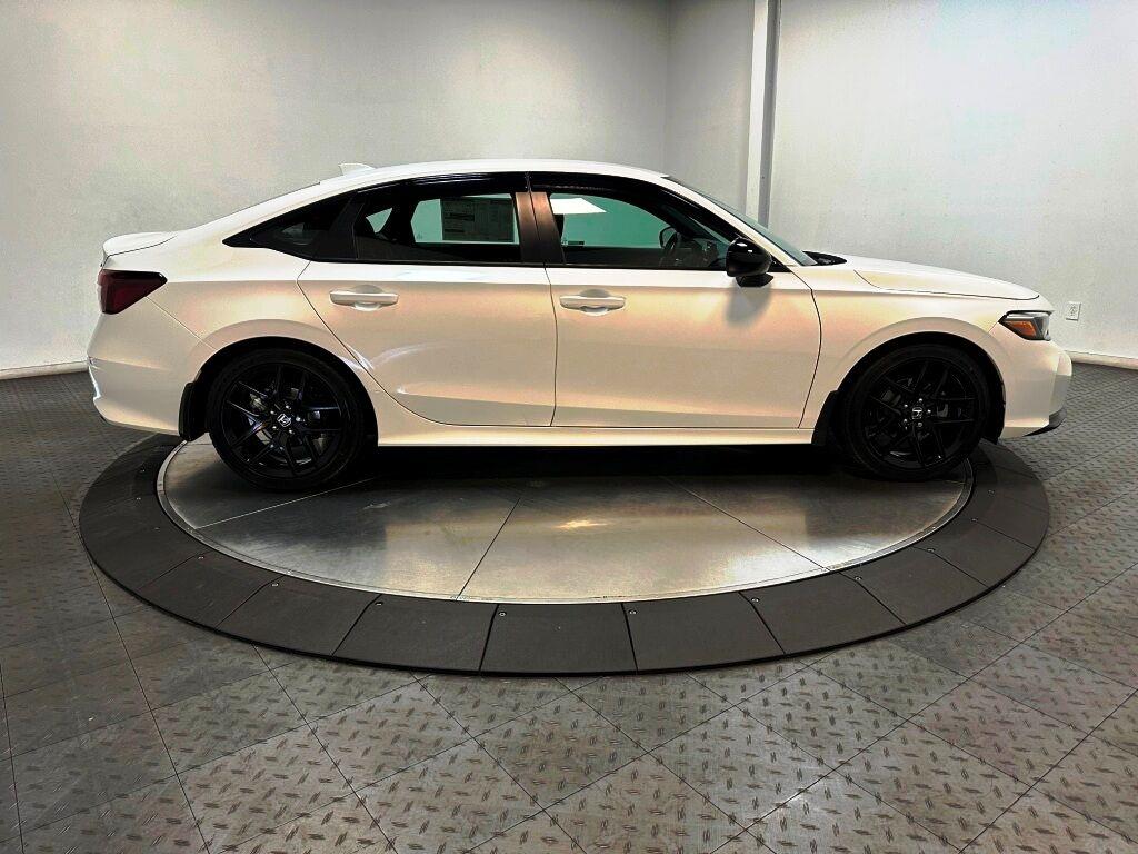 2026 Honda Civic Sedan Sport - Platinum White Pearl exterior view 9