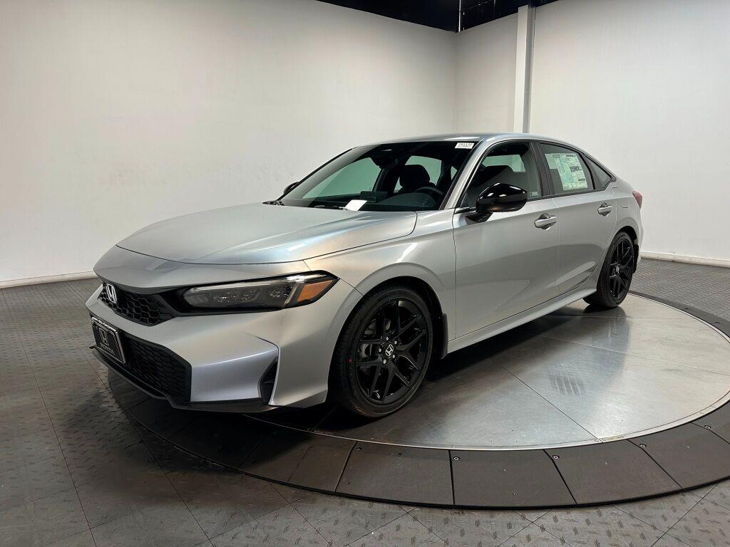 Solar Silver Metallic 2026 Honda Civic Sedan Front-Wheel Drive Continuously Variable Transmission