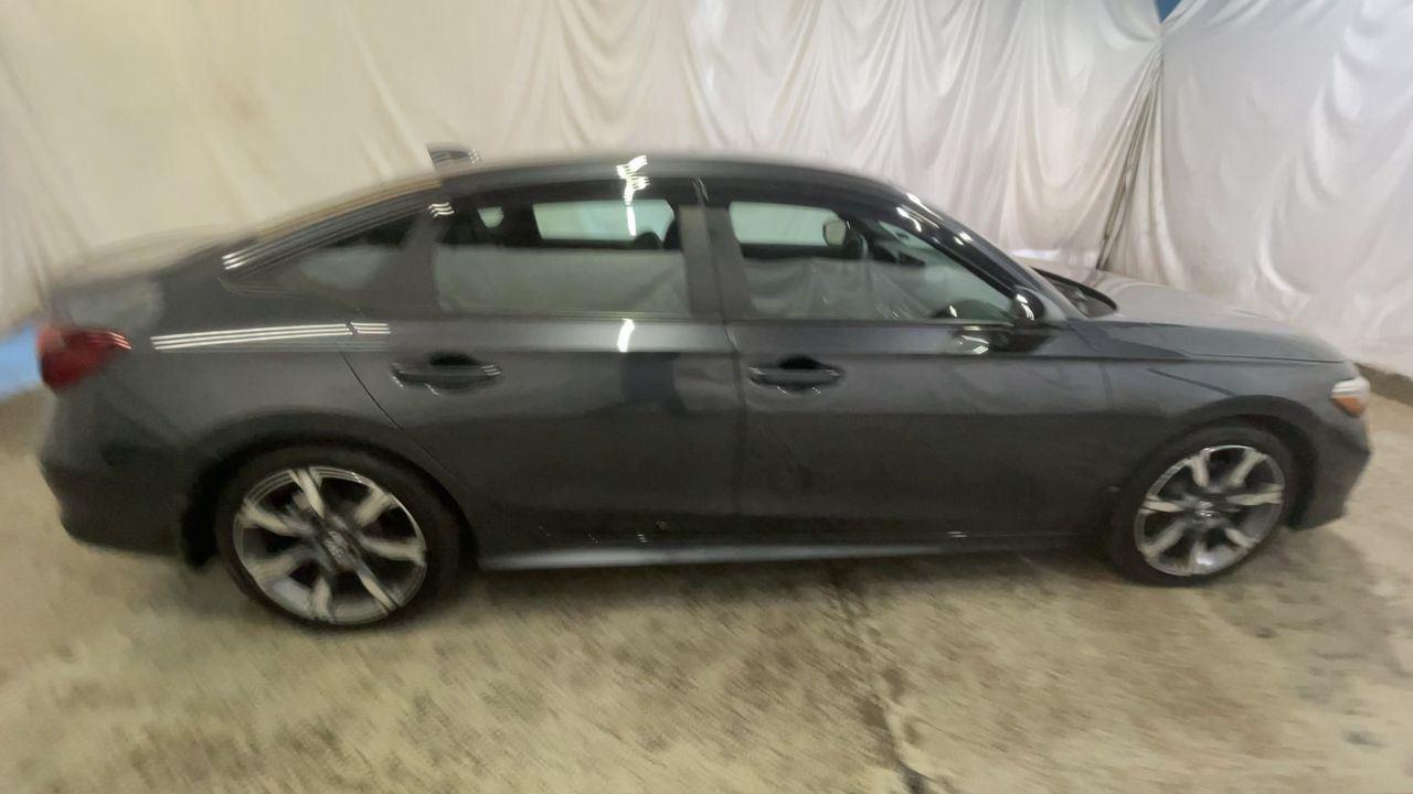 2025 Honda Civic Sedan Hybrid Sport Touring - Meteorite Gray Metallic exterior view 9