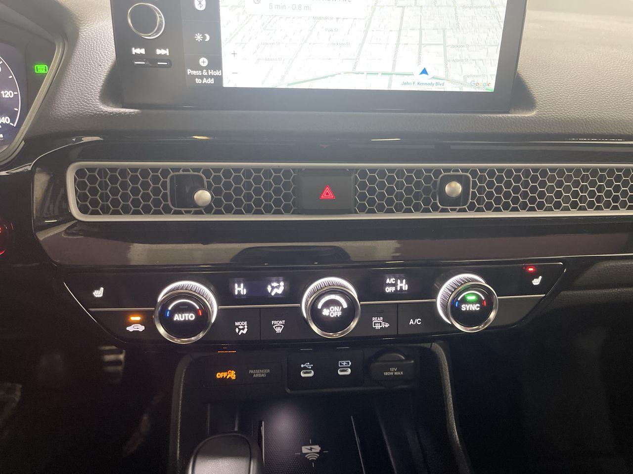 2025 Honda Civic Sedan Hybrid Sport Touring - Meteorite Gray Metallic exterior view 19