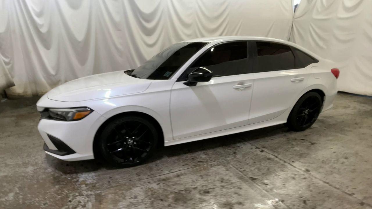 2024 Honda Civic Sedan Sport - Platinum White Pearl exterior view 4