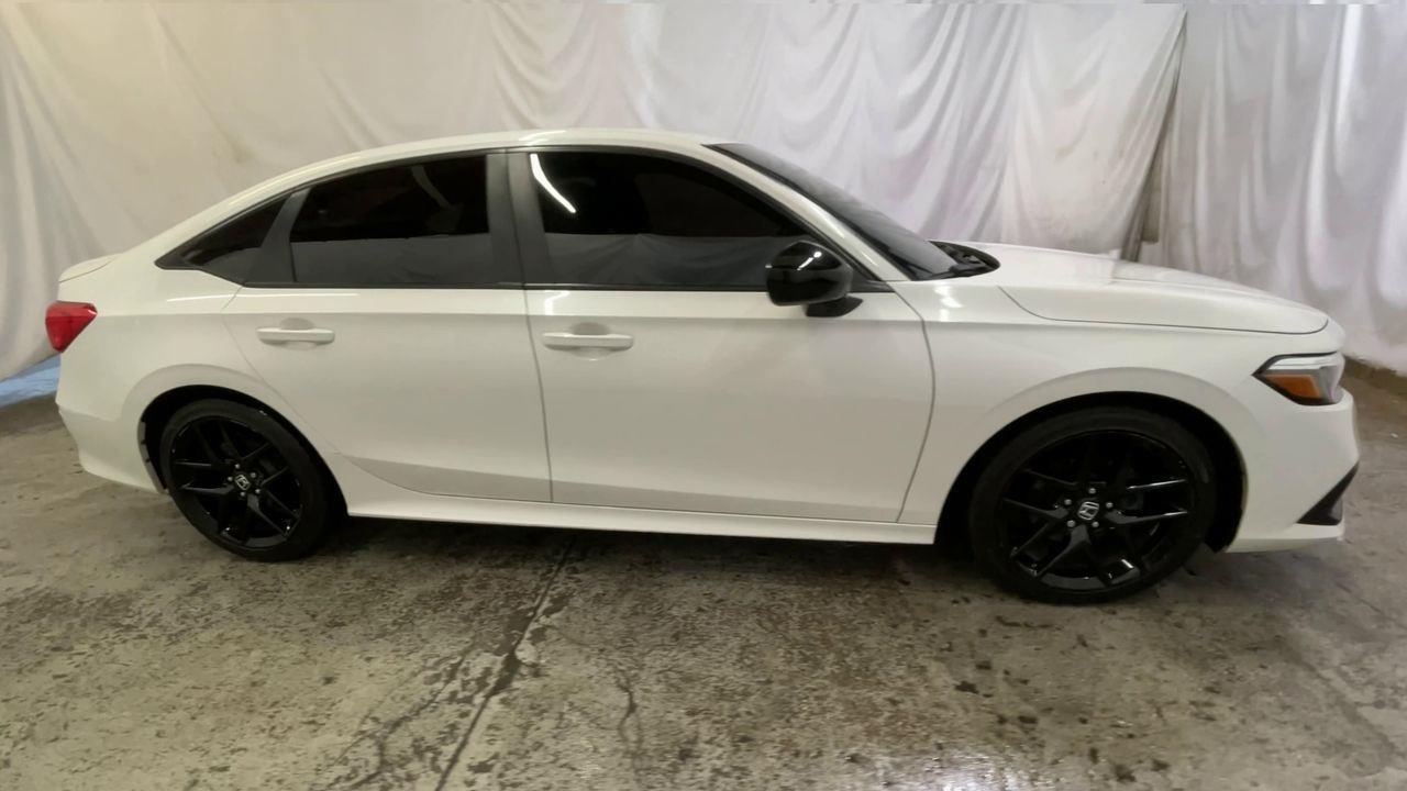 2024 Honda Civic Sedan Sport - Platinum White Pearl exterior view 9