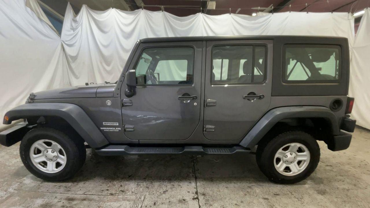 2014 Jeep Wrangler Unlimited Sport - Granite Crystal Metallic Clearcoat exterior view 5