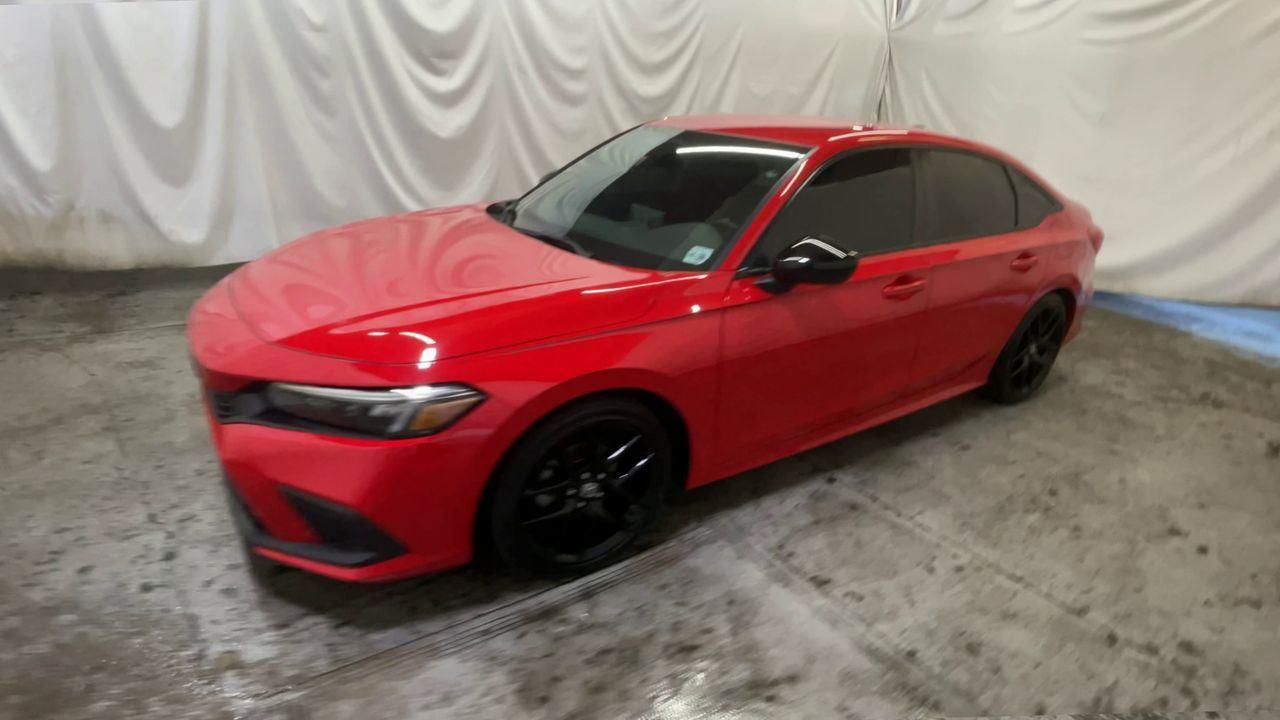2023 Honda Civic Sedan Sport - Rallye Red exterior view 4