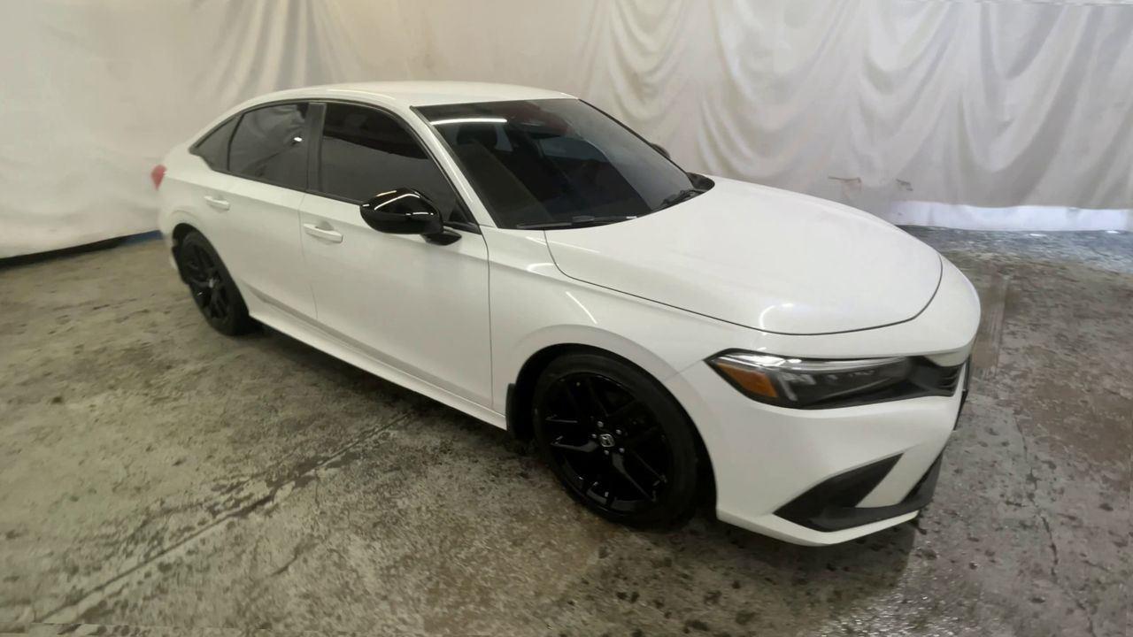 2023 Honda Civic Sedan Sport - Platinum White Pearl exterior view 2