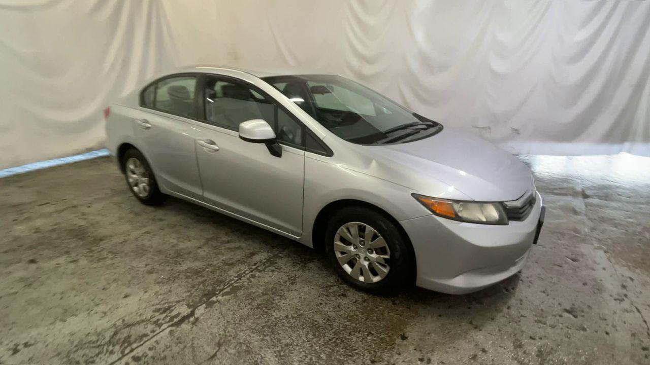 2012 Honda Civic Sdn LX - Alabaster Silver Metallic exterior view 2