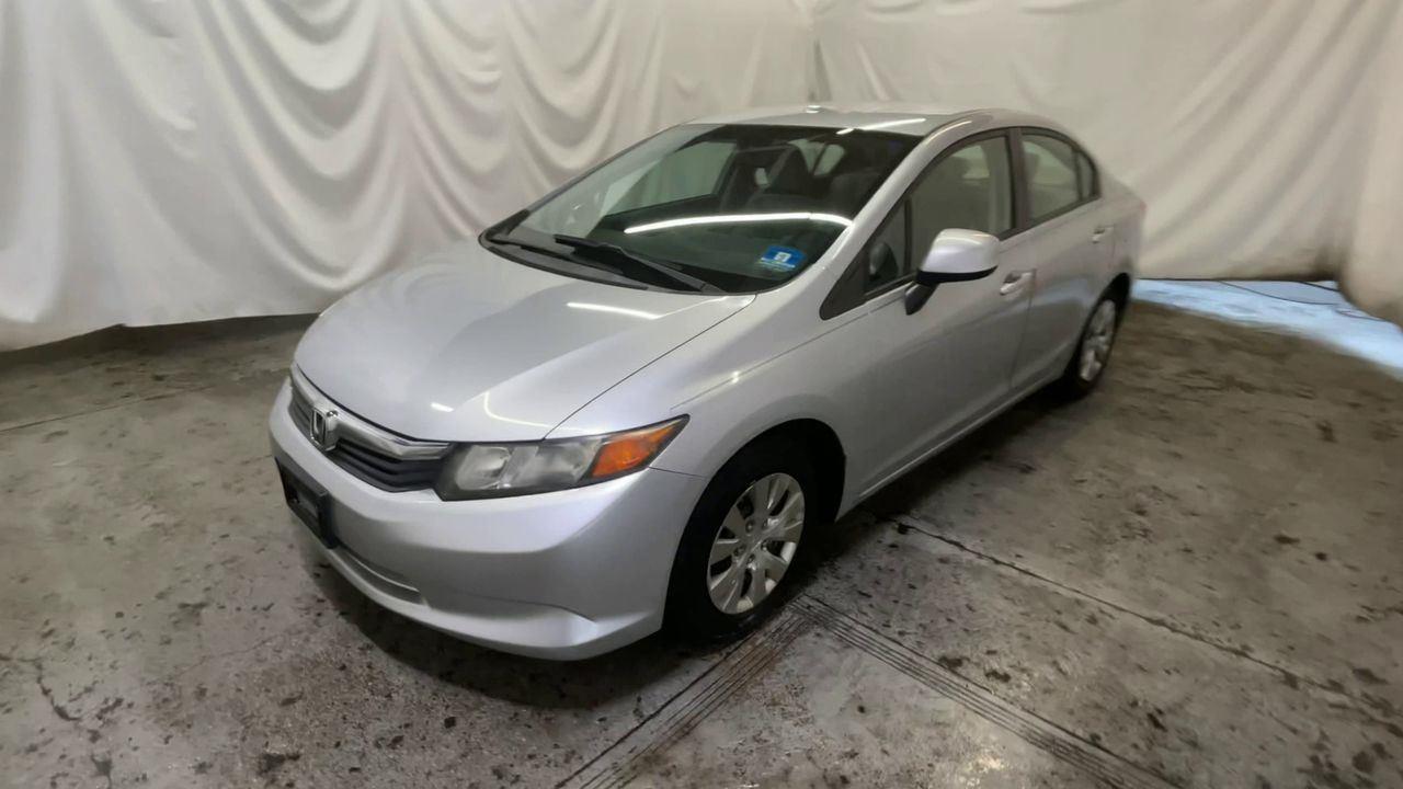 2012 Honda Civic Sdn LX - Alabaster Silver Metallic exterior view 4