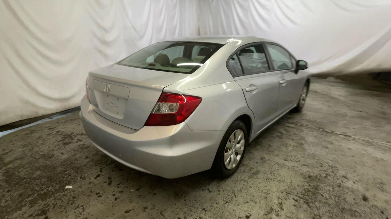 2012 Honda Civic Sdn LX - Alabaster Silver Metallic exterior view 8