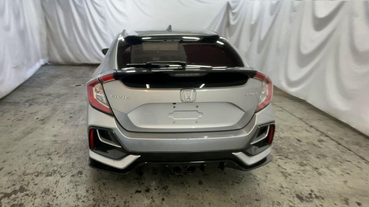 2021 Honda Civic Hatchback Sport - Lunar Silver Metallic exterior view 7