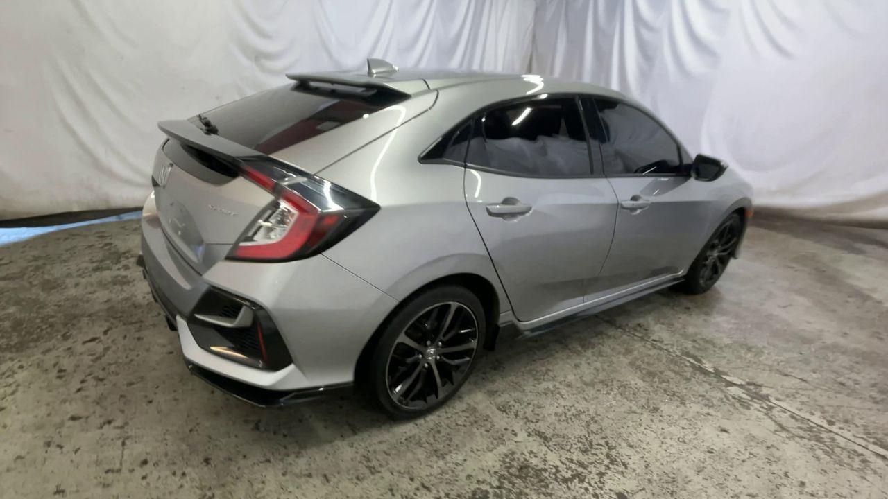 2021 Honda Civic Hatchback Sport - Lunar Silver Metallic exterior view 8