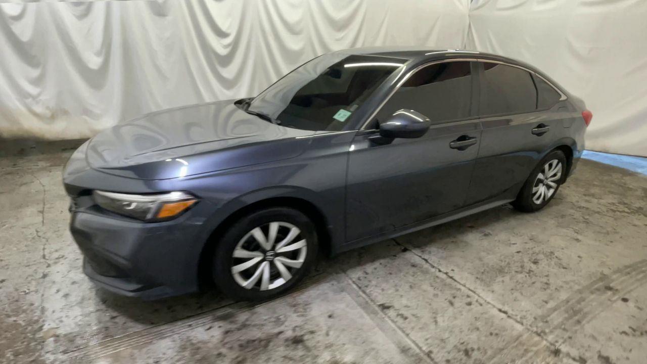 2023 Honda Civic Sedan LX - Meteorite Gray Metallic exterior view 4