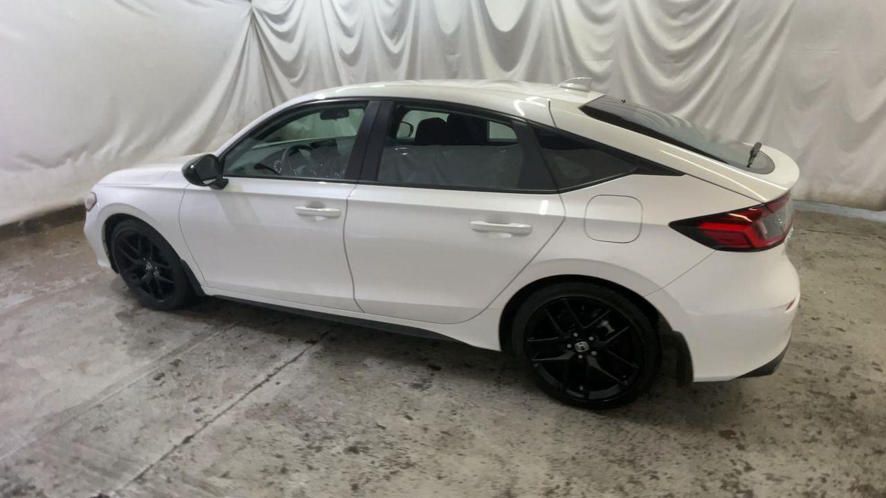 2025 Honda Civic Hatchback Sport - Platinum White Pearl exterior view 6