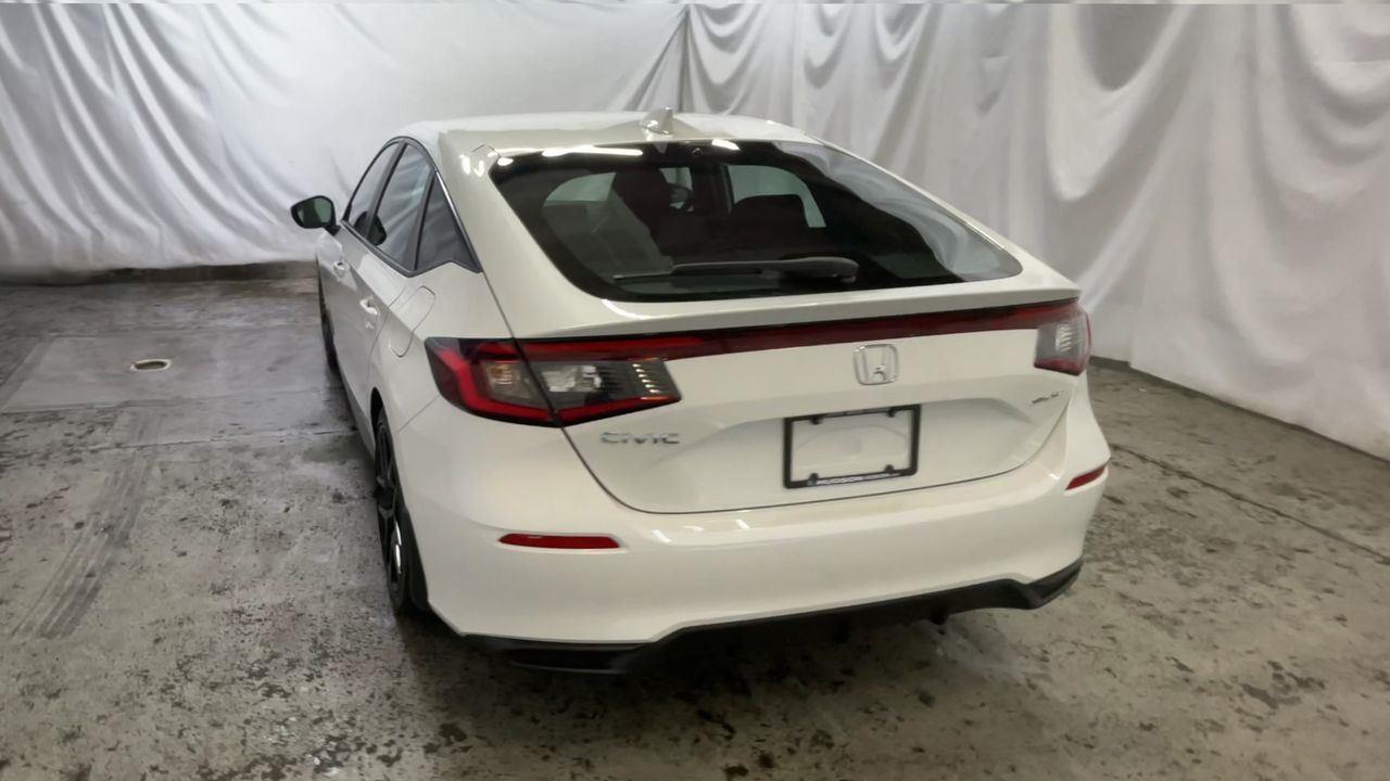 2025 Honda Civic Hatchback Sport - Platinum White Pearl exterior view 7