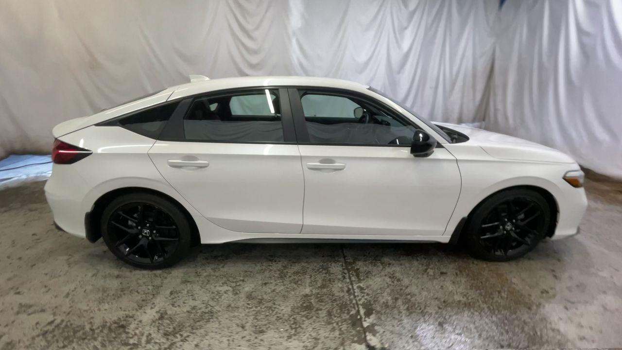 2025 Honda Civic Hatchback Sport - Platinum White Pearl exterior view 9