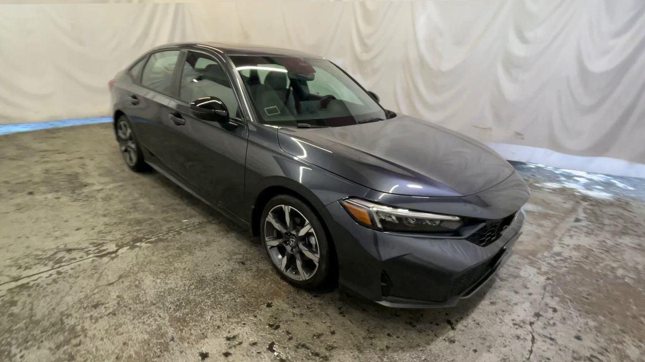 2025 Honda Civic Sedan Hybrid Sport Touring - Urban Gray Pearl exterior view 2