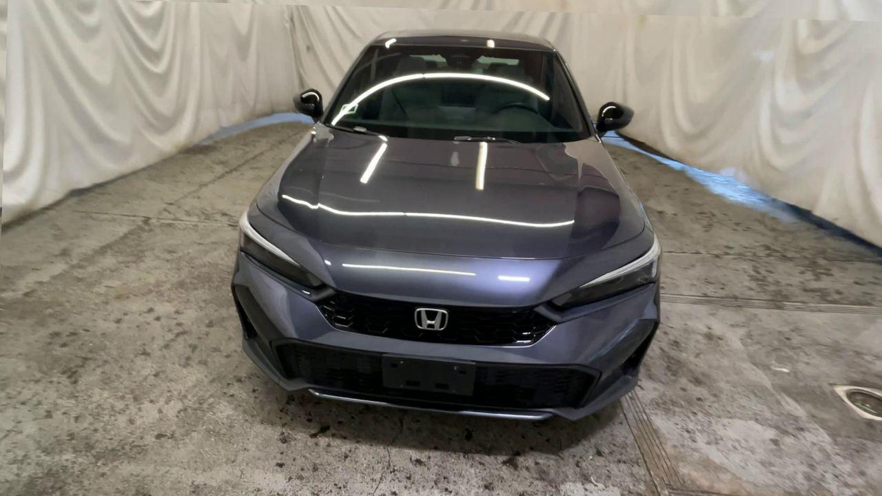 2025 Honda Civic Sedan Hybrid Sport Touring - Urban Gray Pearl exterior view 3