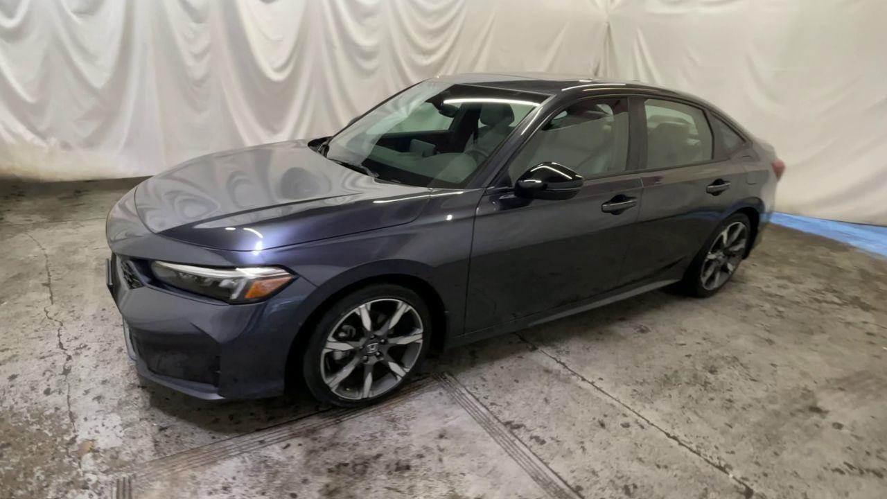 2025 Honda Civic Sedan Hybrid Sport Touring - Urban Gray Pearl exterior view 4