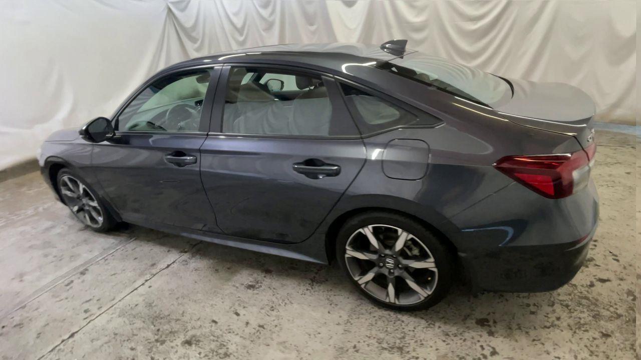 2025 Honda Civic Sedan Hybrid Sport Touring - Urban Gray Pearl exterior view 6