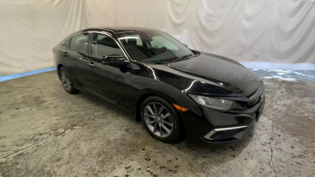 2019 Honda Civic Sedan EX - Crystal Black Pearl exterior view 2
