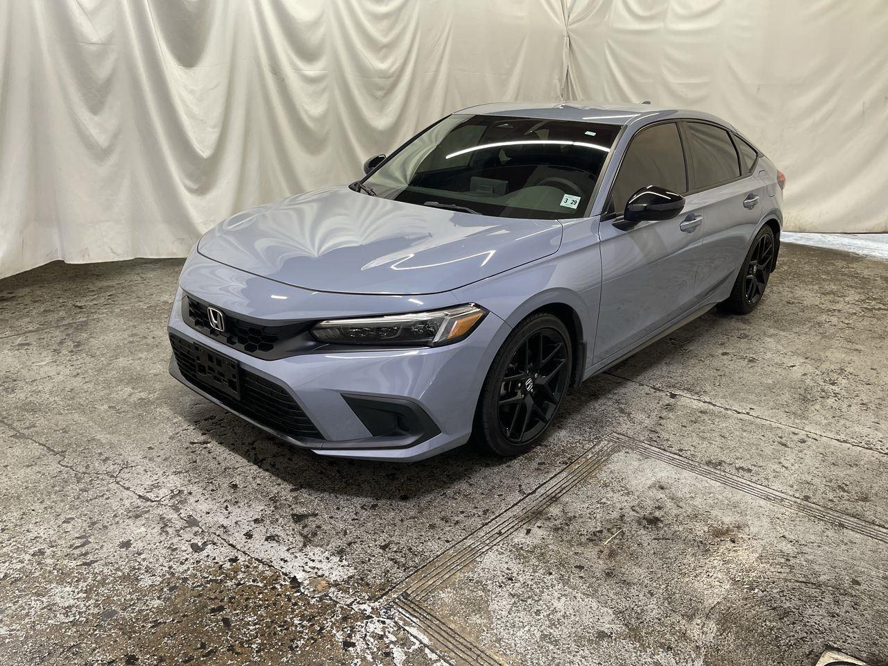 Sonic Gray Pearl 2024 Honda Civic Hatchback Sport FWD Hatchback Front-Wheel Drive Continuously Variable Transmission