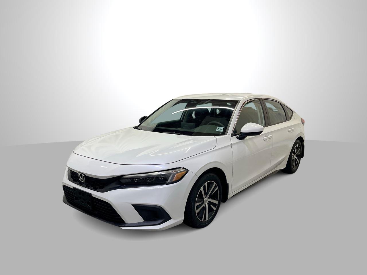 Platinum White Pearl 2024 Honda Civic Hatchback LX FWD Hatchback Front-Wheel Drive Continuously Variable Transmission