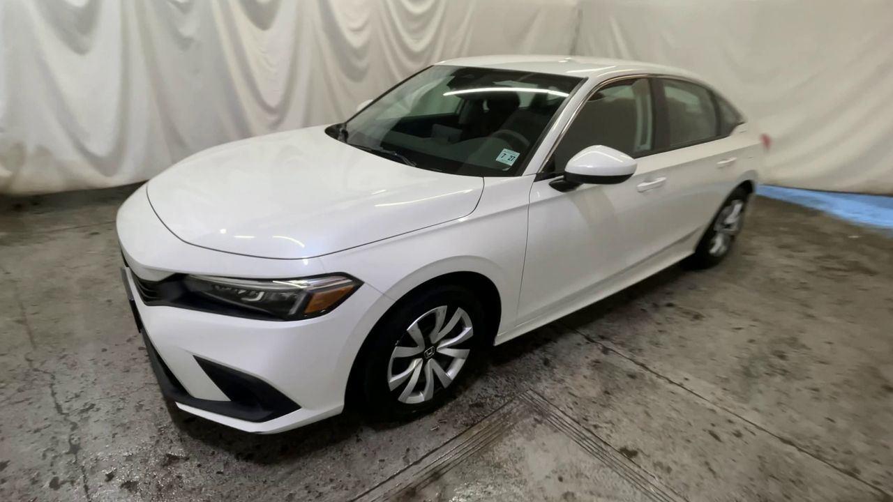 2023 Honda Civic Sedan LX - Platinum White Pearl exterior view 4