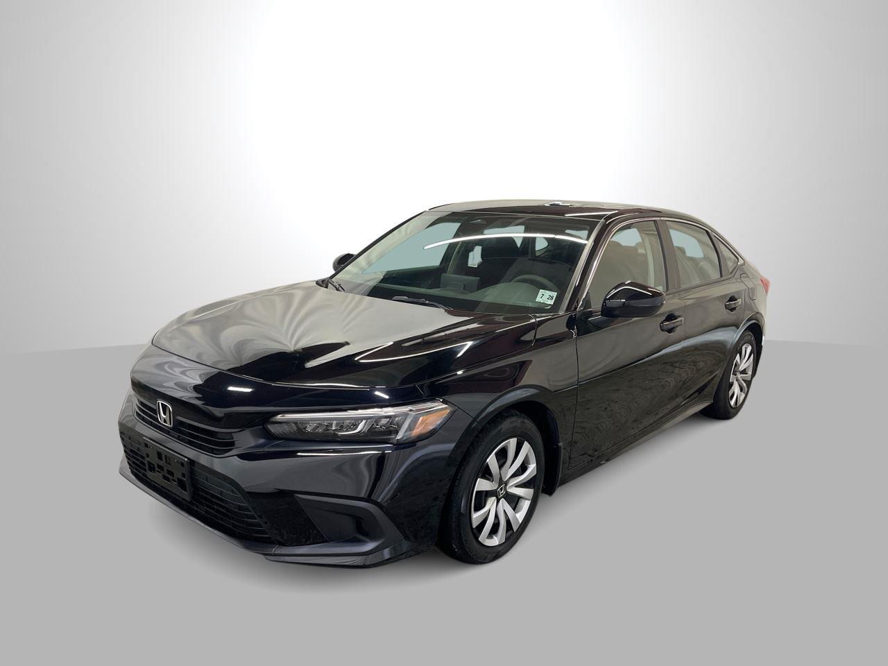 Crystal Black Pearl 2023 Honda Civic LX FWD Sedan Front-Wheel Drive Continuously Variable Transmission
