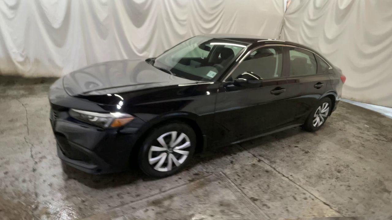 2023 Honda Civic Sedan LX - Crystal Black Pearl exterior view 4