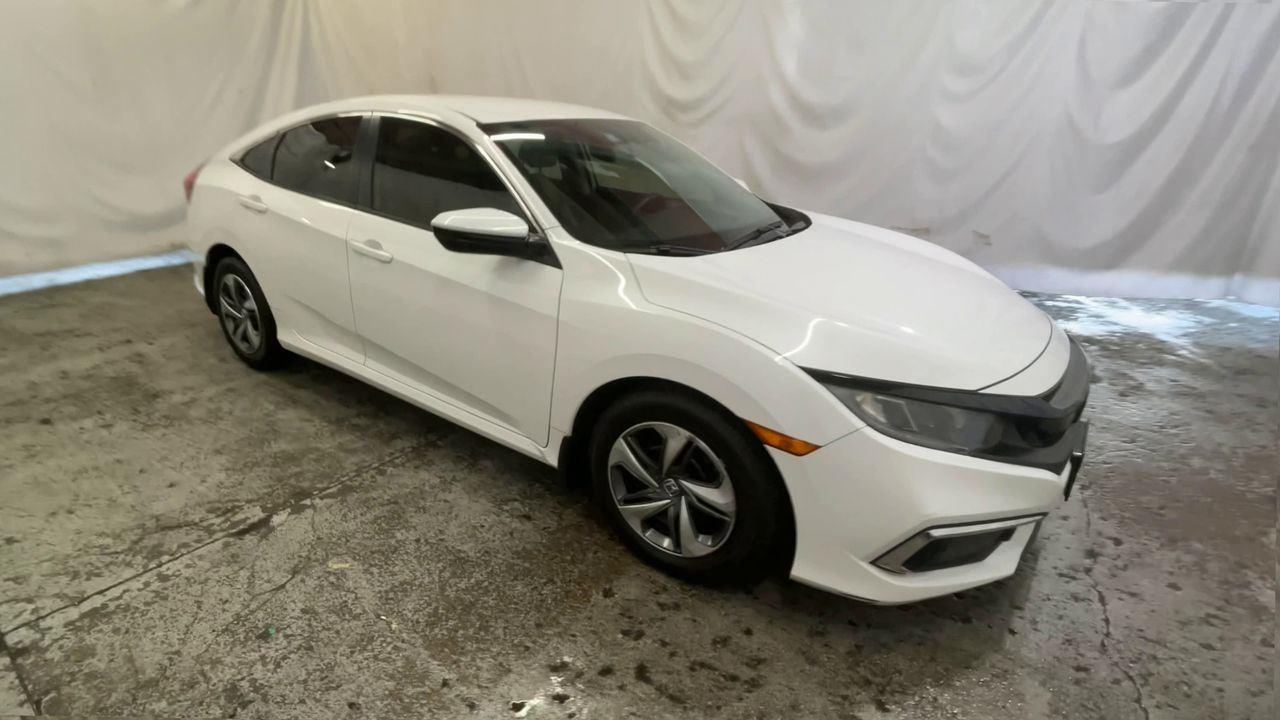 2019 Honda Civic Sedan LX - Platinum White Pearl exterior view 2