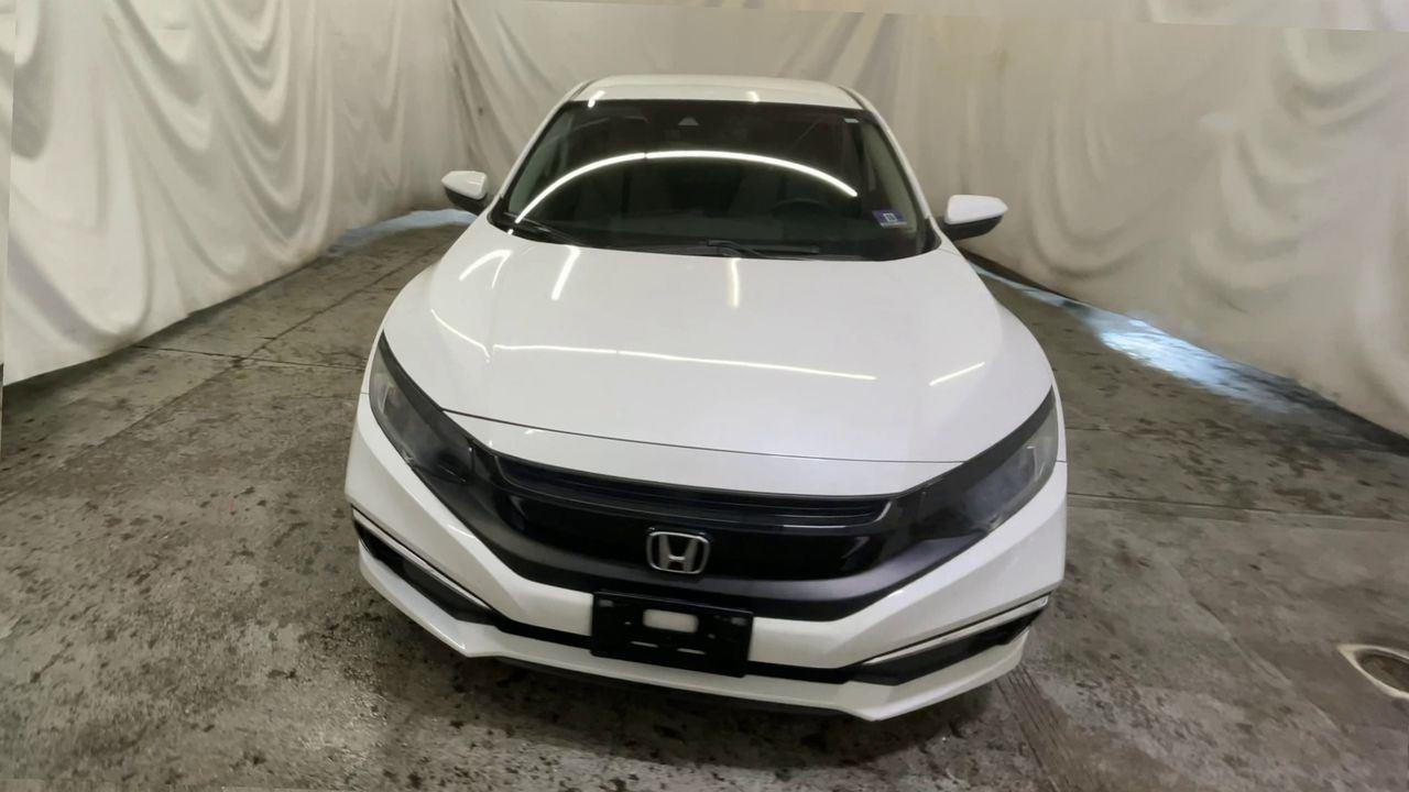 2019 Honda Civic Sedan LX - Platinum White Pearl exterior view 3