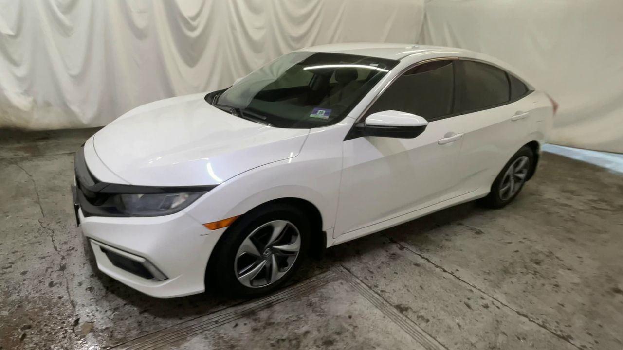2019 Honda Civic Sedan LX - Platinum White Pearl exterior view 4