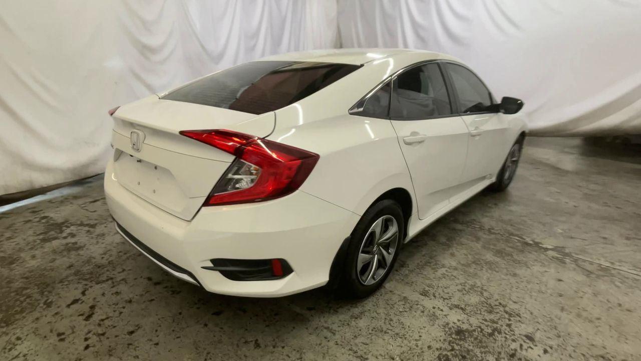 2019 Honda Civic Sedan LX - Platinum White Pearl exterior view 8