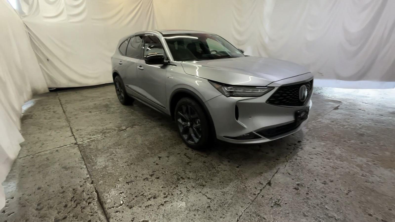 2023 Acura MDX w/A-Spec Package - Lunar Silver Metallic exterior view 2
