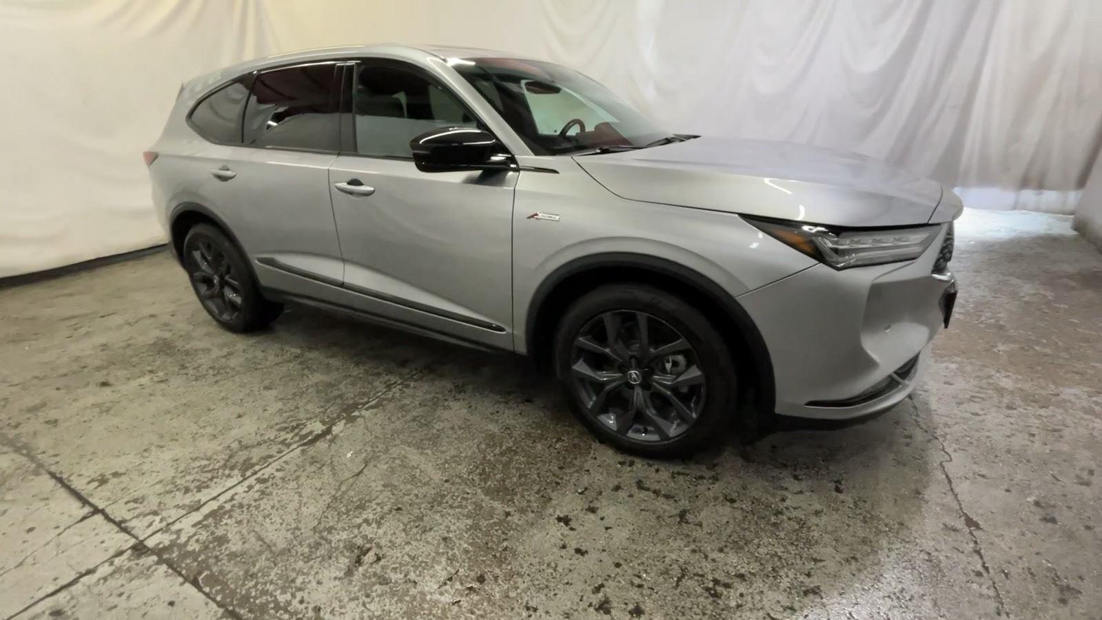 2023 Acura MDX w/A-Spec Package - Lunar Silver Metallic exterior view 3