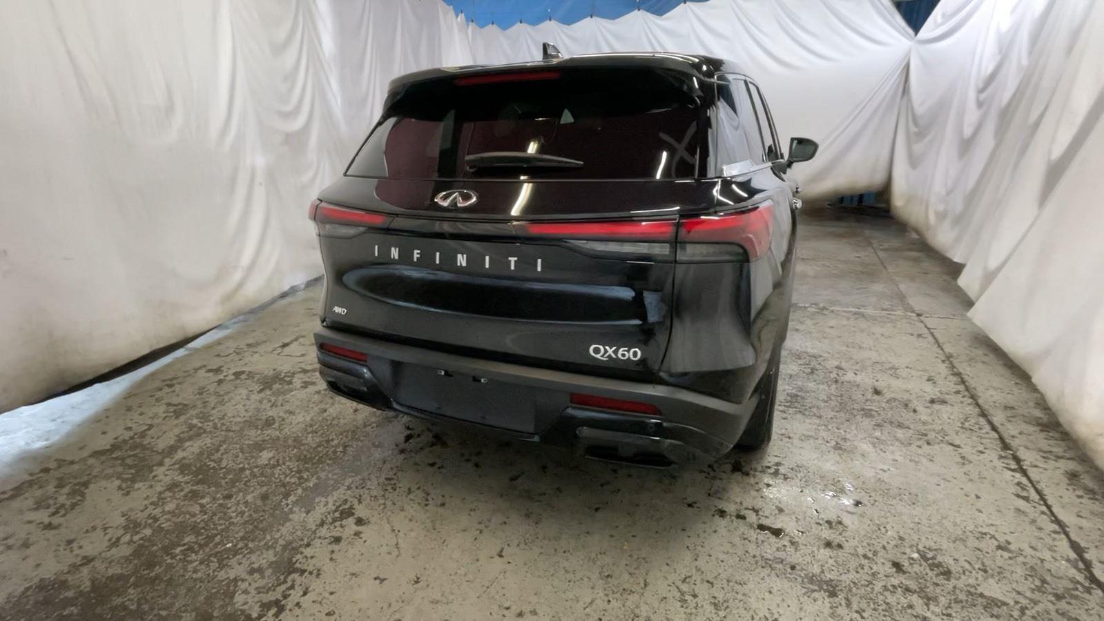 2025 INFINITI QX60 PURE - Mineral Black exterior view 6