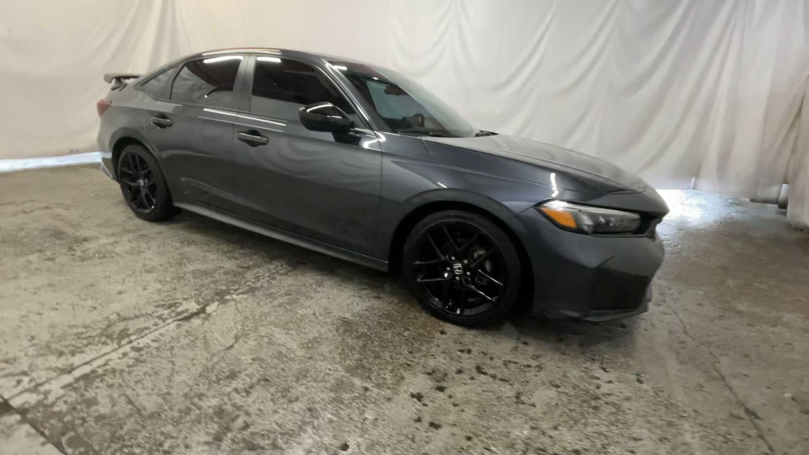 2025 Honda Civic Sedan Sport - Meteorite Gray Metallic exterior view 3