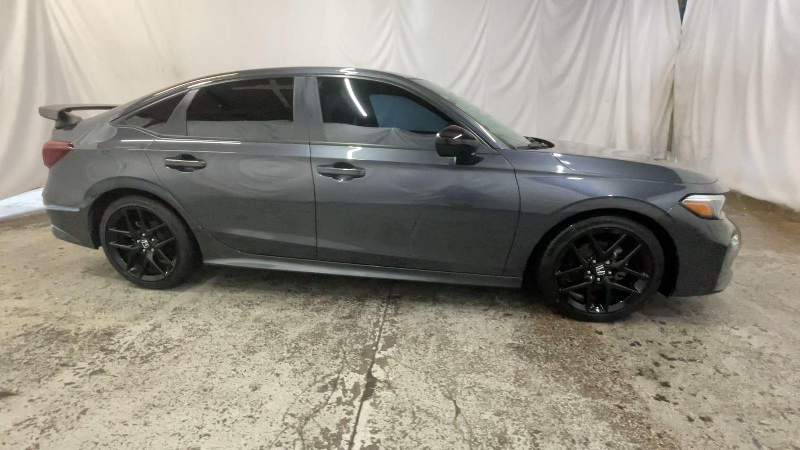 2025 Honda Civic Sedan Sport - Meteorite Gray Metallic exterior view 4