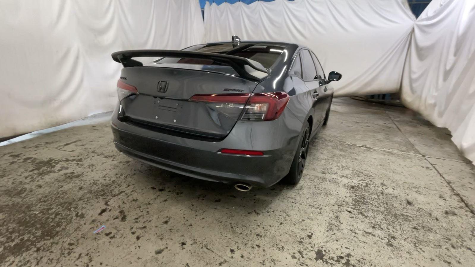 2025 Honda Civic Sedan Sport - Meteorite Gray Metallic exterior view 7