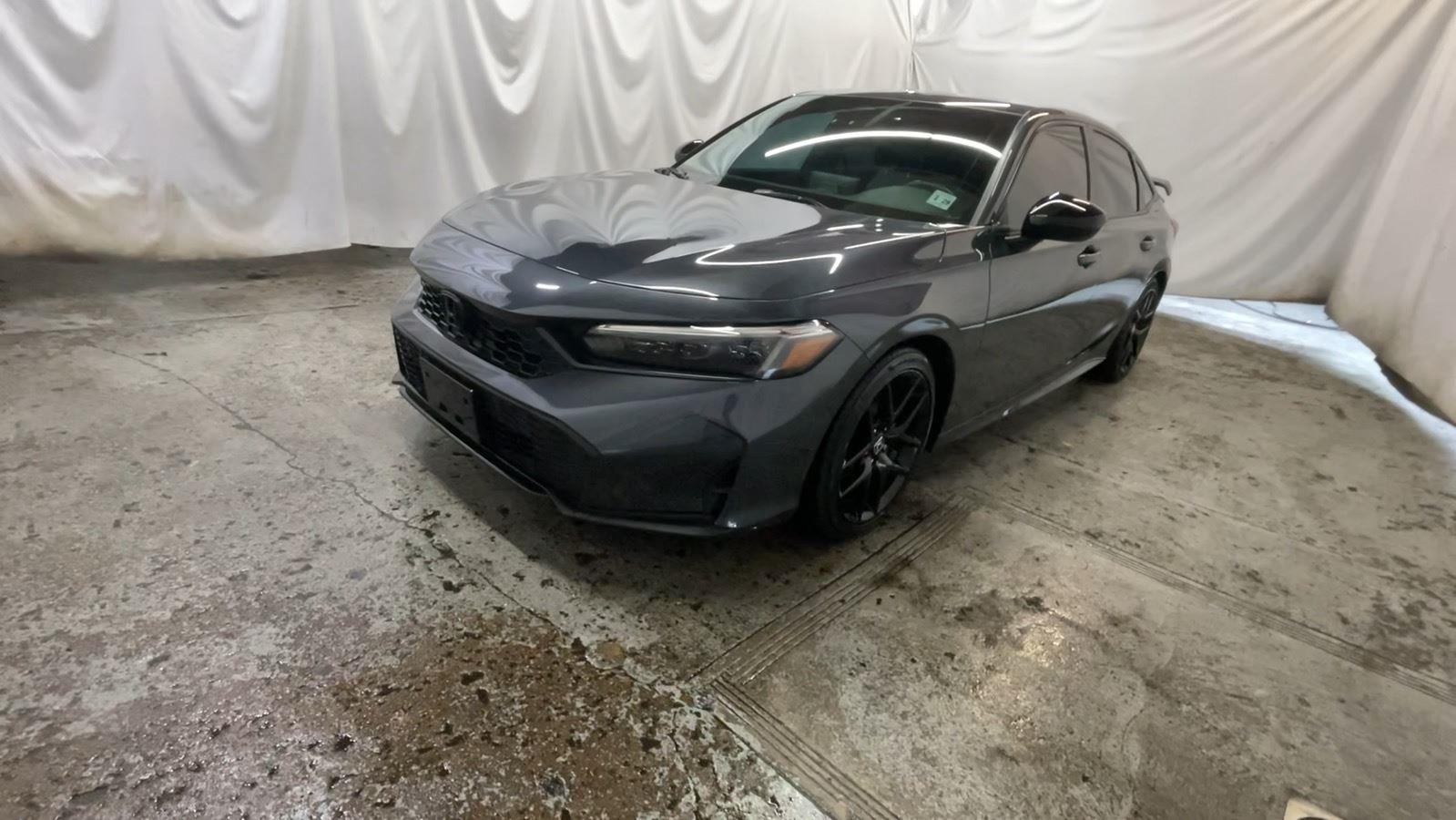 2025 Honda Civic Sedan Sport - Meteorite Gray Metallic exterior view 14