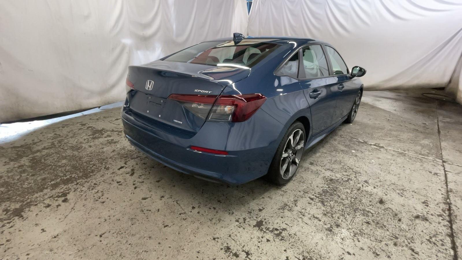 2025 Honda Civic Sedan Hybrid Sport - Blue Lagoon Pearl exterior view 5
