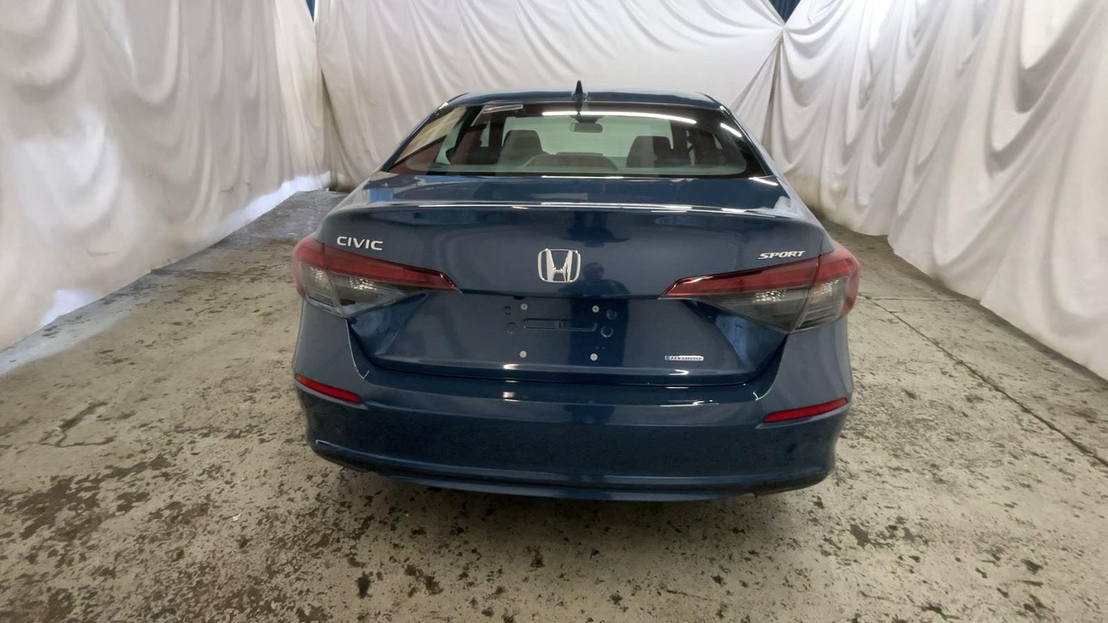 2025 Honda Civic Sedan Hybrid Sport - Blue Lagoon Pearl exterior view 7