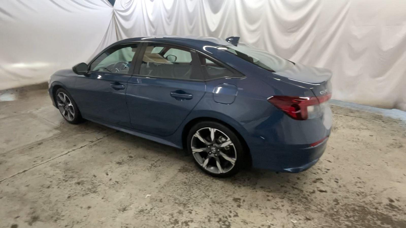 2025 Honda Civic Sedan Hybrid Sport - Blue Lagoon Pearl exterior view 9