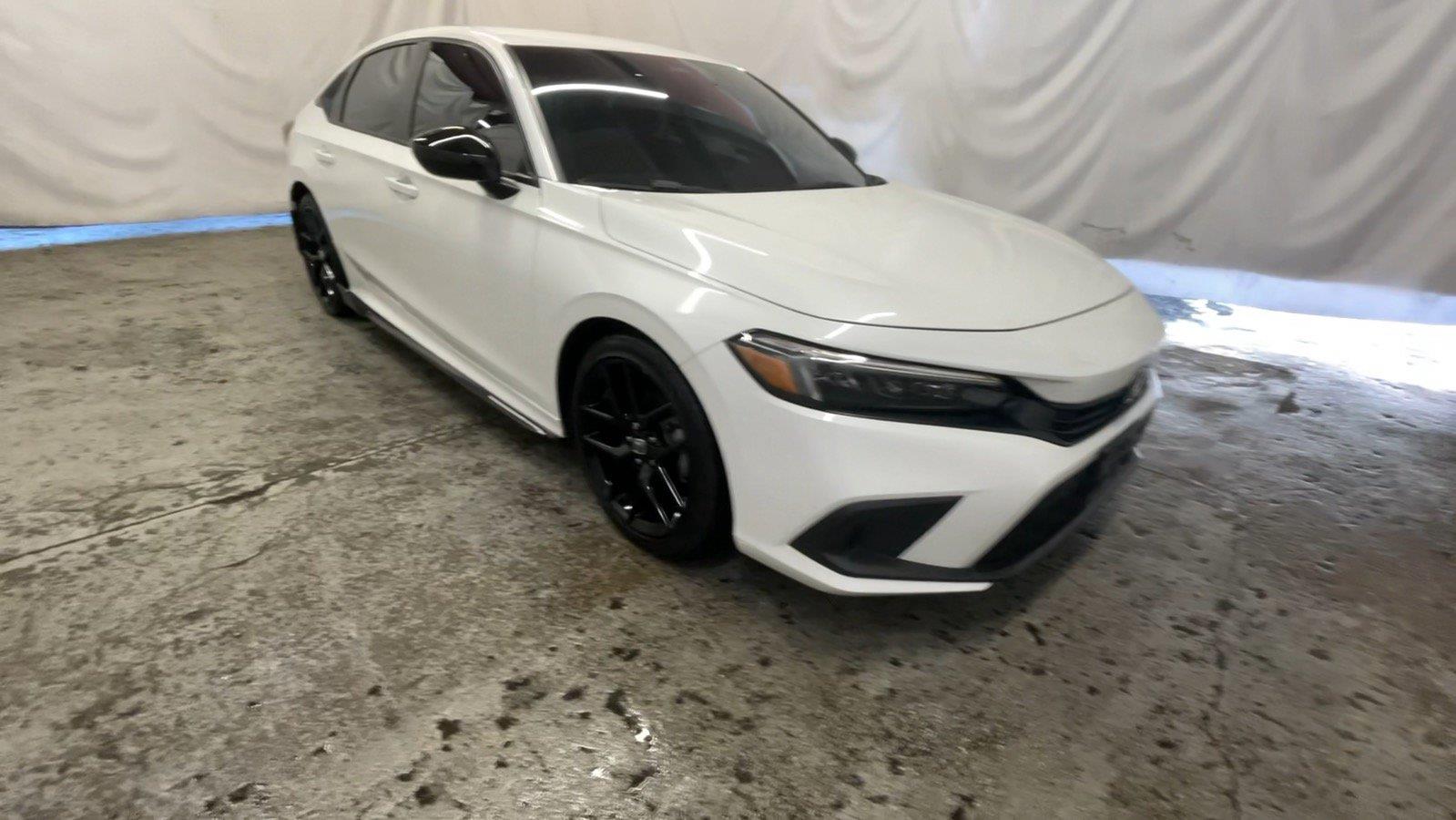 2024 Honda Civic Sedan Sport - Platinum White Pearl exterior view 2