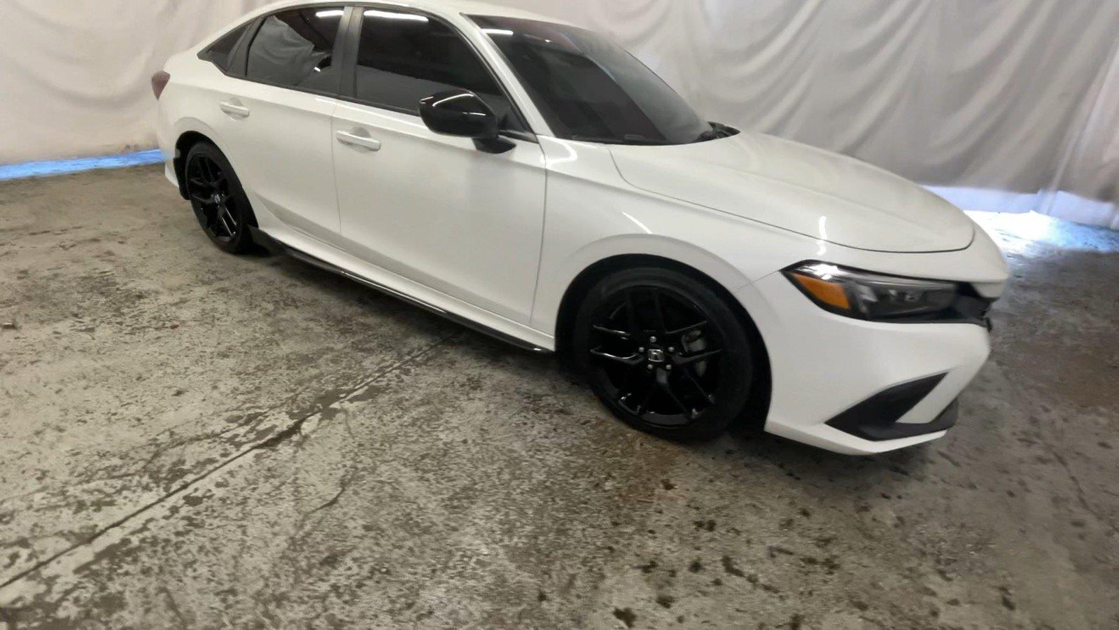 2024 Honda Civic Sedan Sport - Platinum White Pearl exterior view 3
