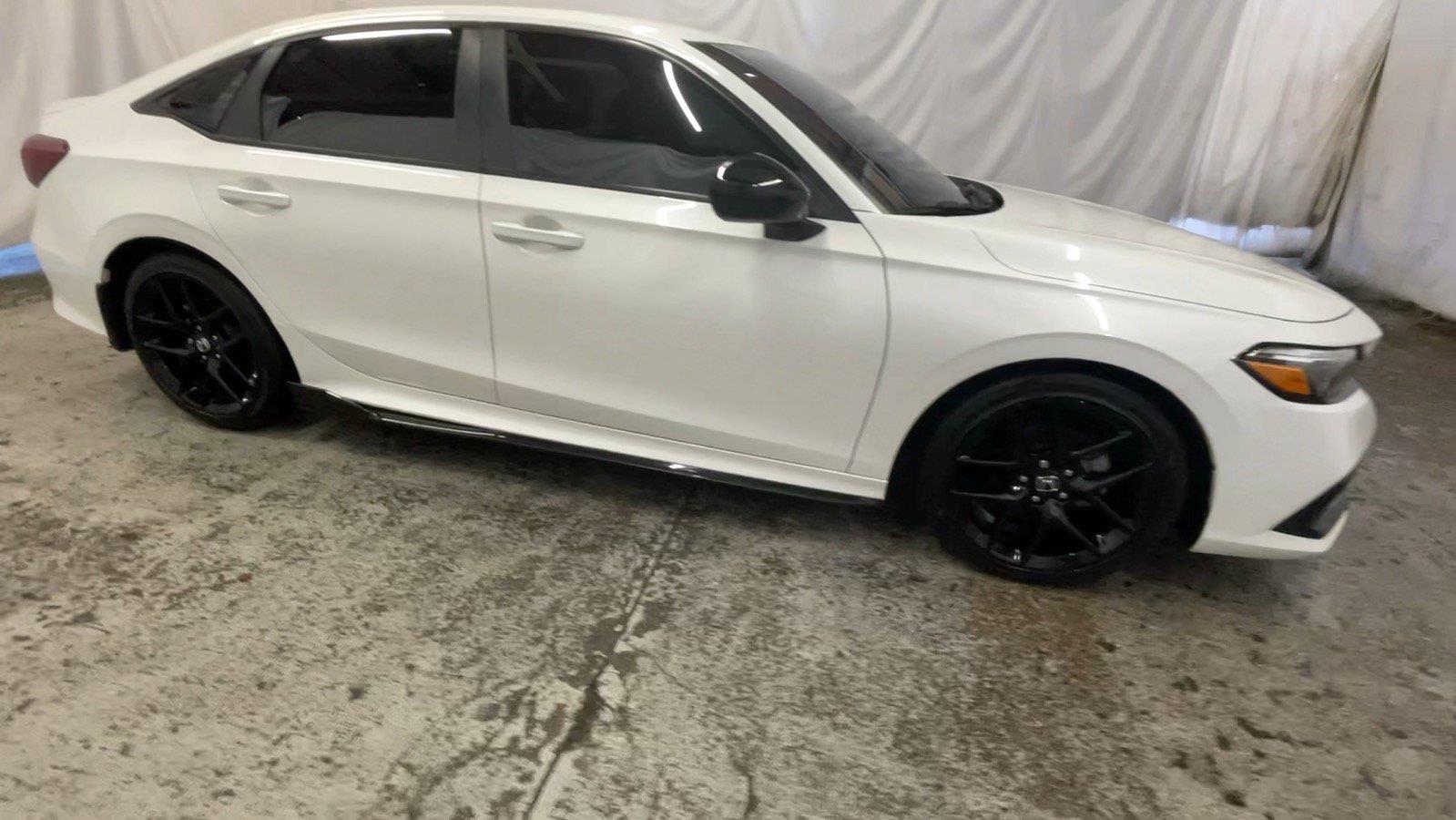 2024 Honda Civic Sedan Sport - Platinum White Pearl exterior view 4